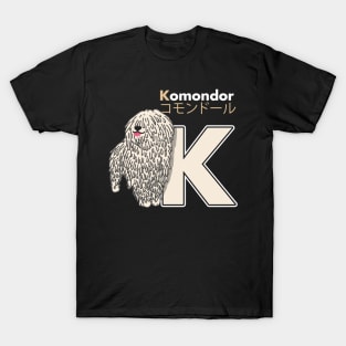 Komondor Letter K T-Shirt